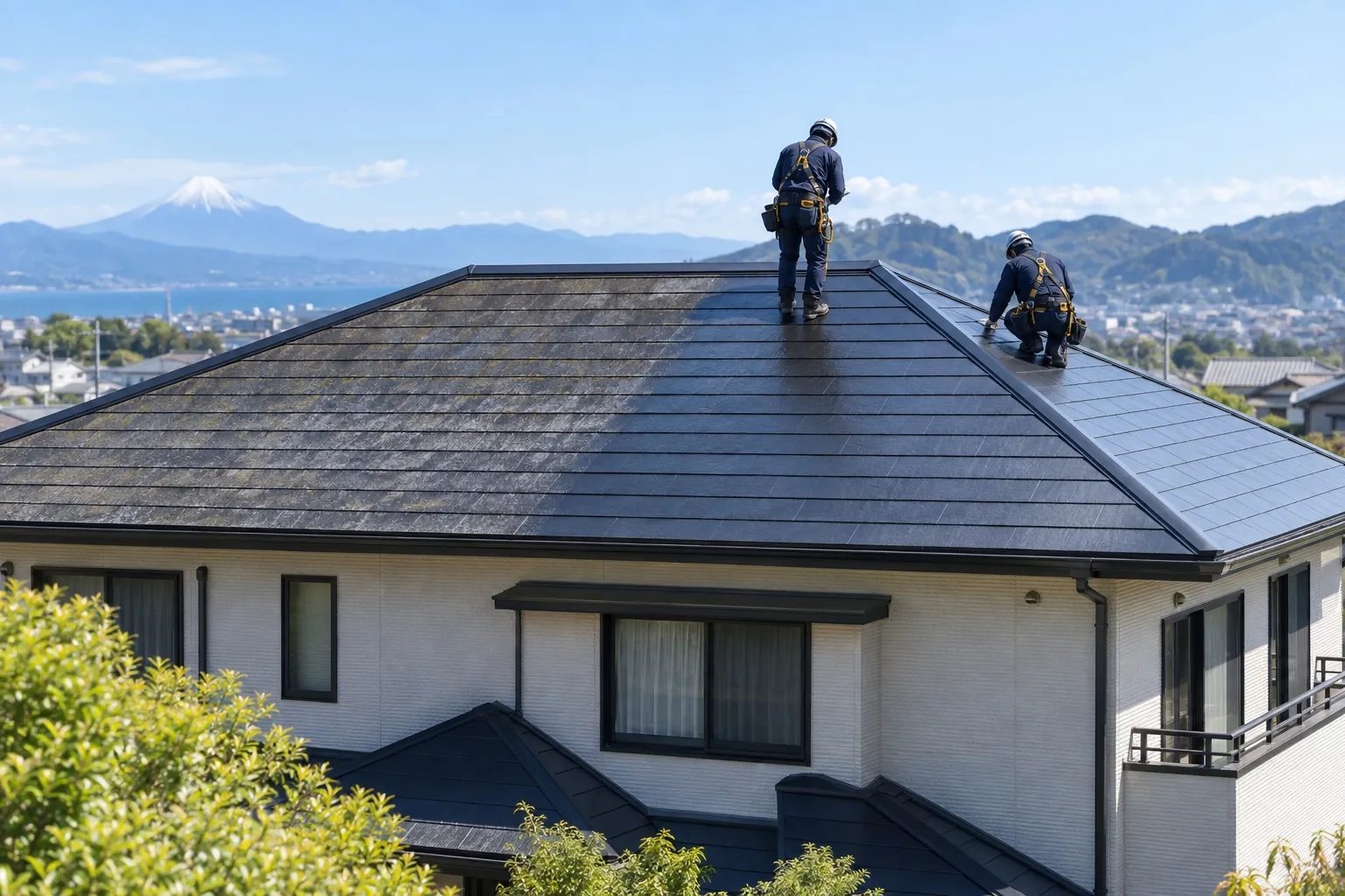 静岡県の屋根塗装・屋根修繕事例｜施工工程と仕上がりを具体解説