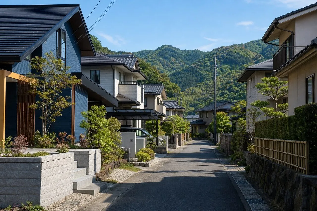 静岡市の住宅街 スゴシア施工エリア